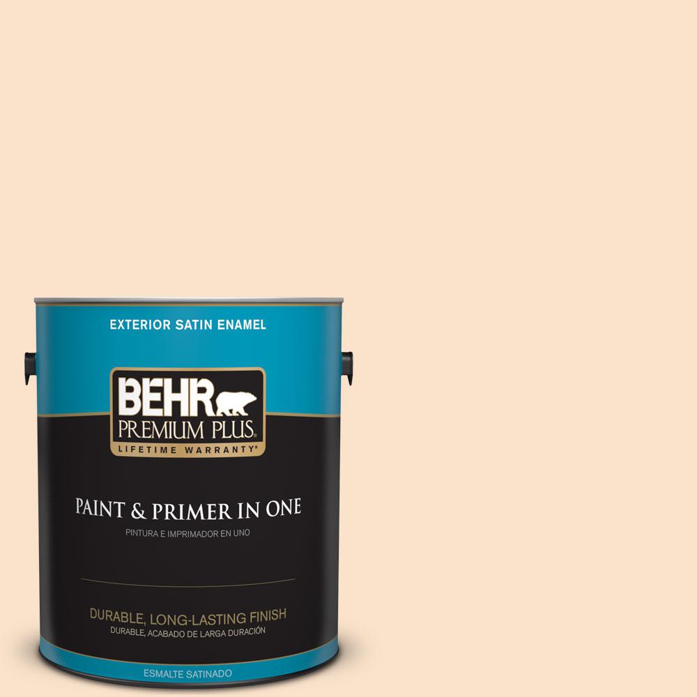 BEHR Premium Plus 1gal. M2501 Frosting Cream Satin Enamel Exterior