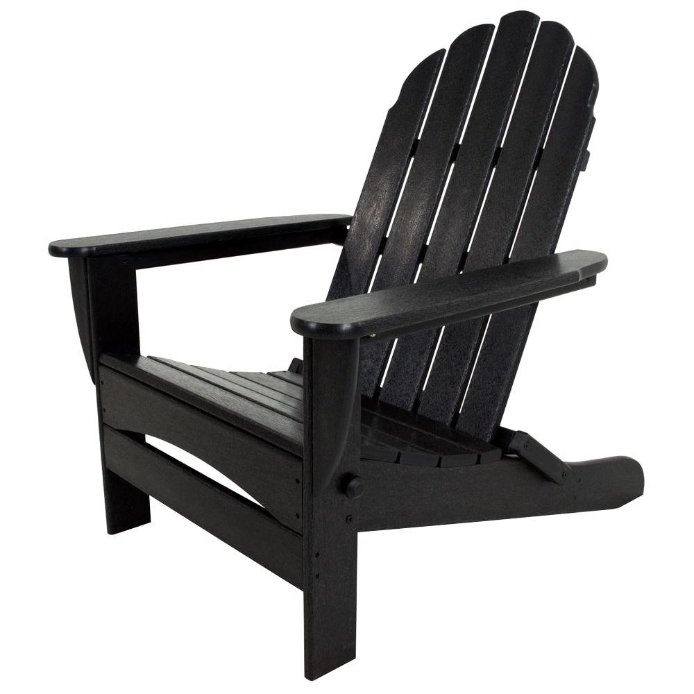 Trex Outdoor Furniture Cape Cod Charcoal Black Folding