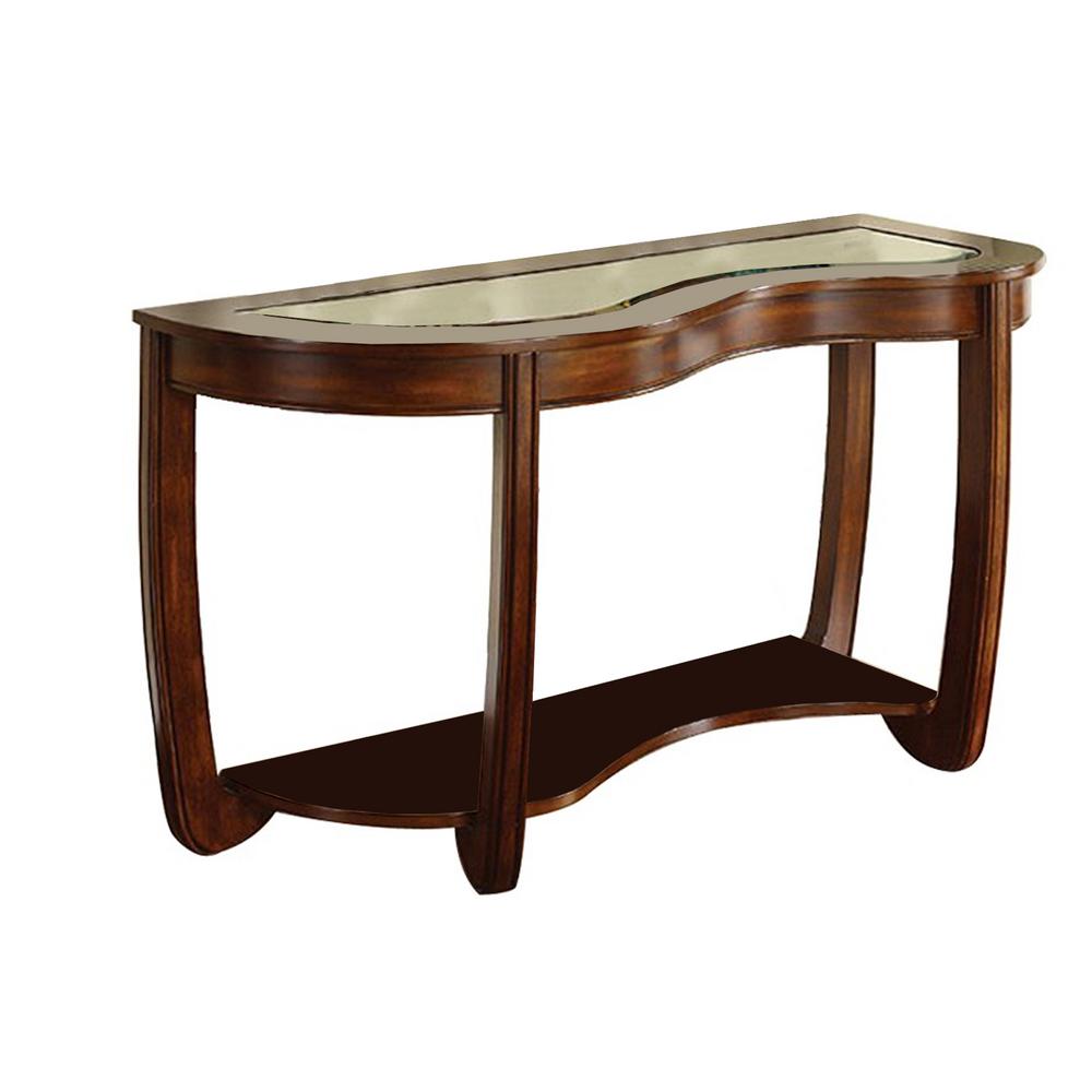 Benjara Crystal Falls 51 In Dark Cherry Brown Specialty Glass Console Table Bm122997 The Home Depot - Crystal Falls Coffee Table Benjara Crystal Falls 51 In Dark Cherry Brown Specialty Glass Console Table Bm122997 The Home Depot - Crystal Falls Coffee Table