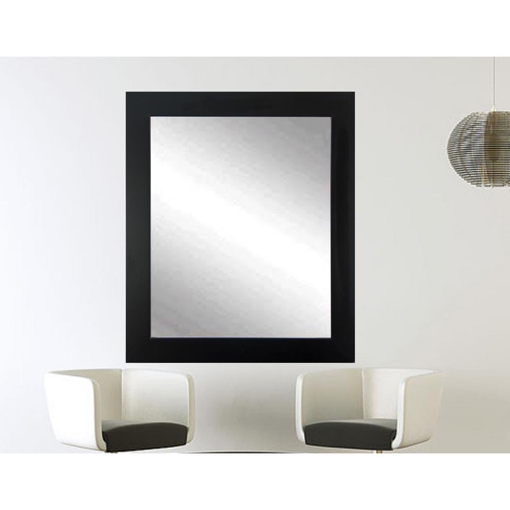 BrandtWorks Formal Black Vanity Wall Framed MirrorAV2LARGE The Home