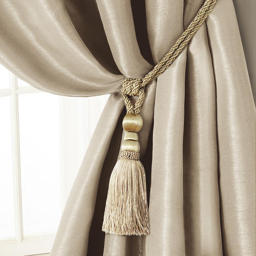 Elrene Charlotte 24 In Tassel Tieback Rope Cord Window Curtain