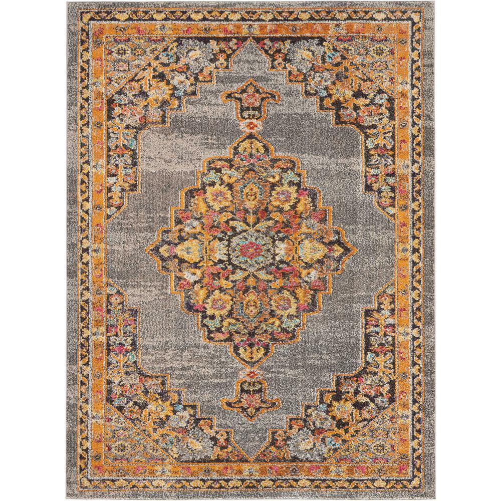 Nourison Passionate 5' x 7' Grey Multicolor Persian Area Rug454553