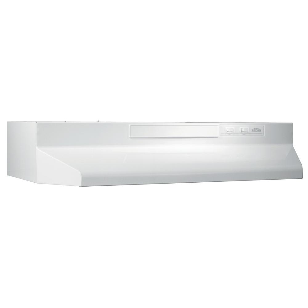 BroanNuTone 30 in. Convertible Under Range Hood with Light and