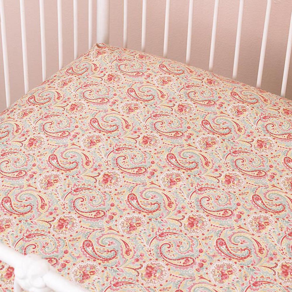 Cotton Tale Designs Tea Party 4 Piece Floral Cotton Blend Crib Bedding Set Tp4s The Home Depot