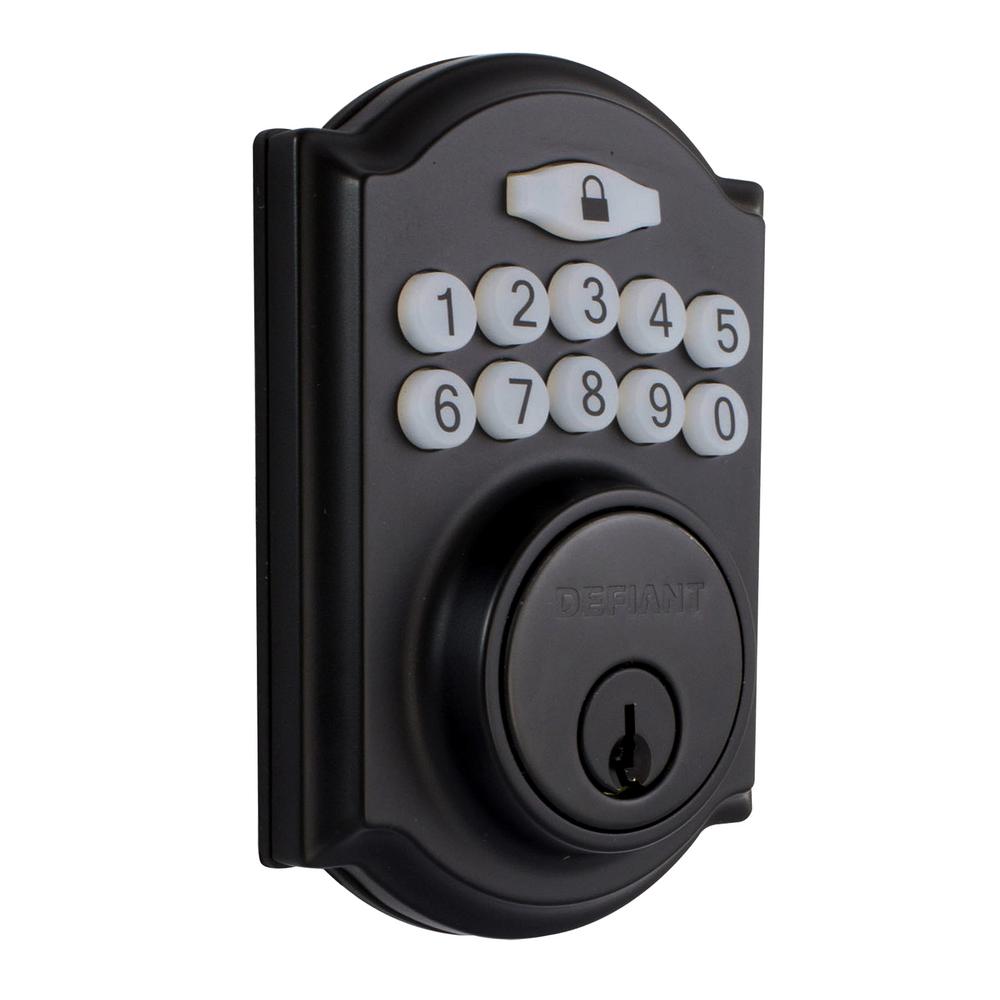 Defiant keypad deadbolt code