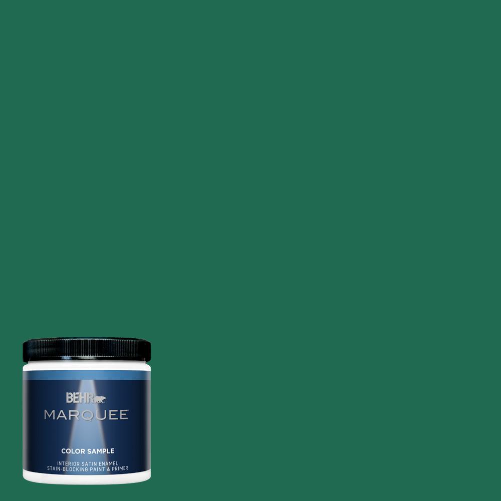 BEHR MARQUEE 8 oz. P4307 Sparkling Emerald Satin Enamel Interior