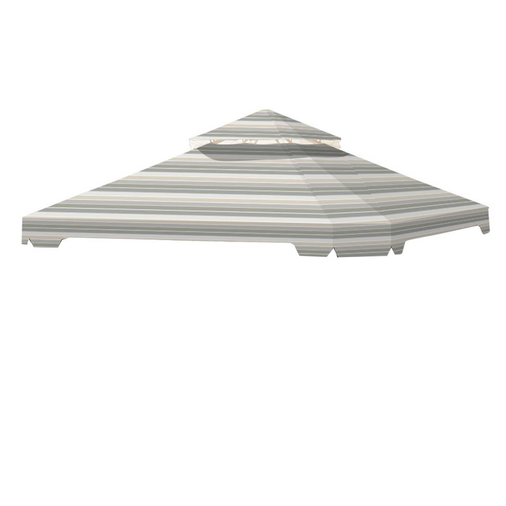 Standard 350 Stripe Stone Replacement Canopy Top Cover Set for 10 ft. x