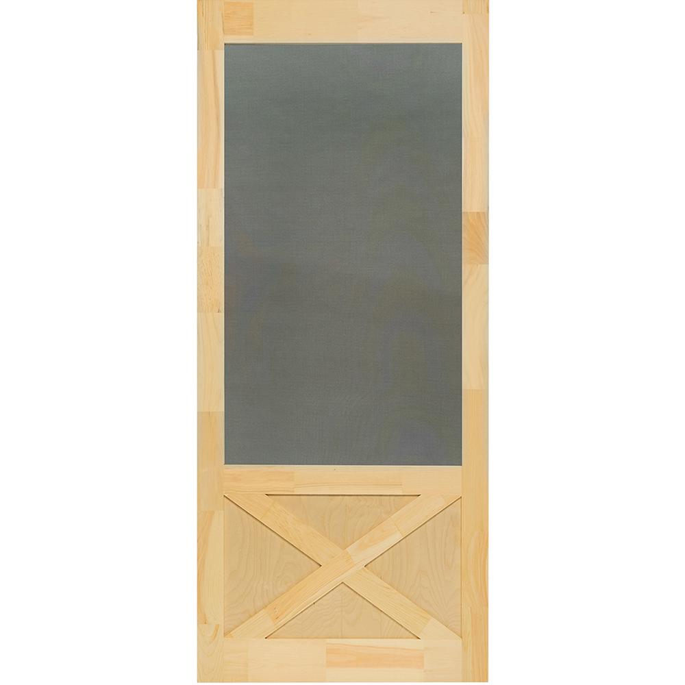 Kimberly Bay 32 in. x 84 in. Thompson Natural Pine Screen DoorDSATH32