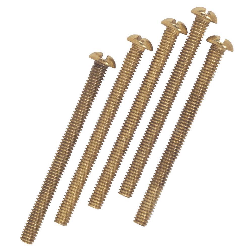 Westinghouse Five 2 In Brass Plated Steel Round Head Screws