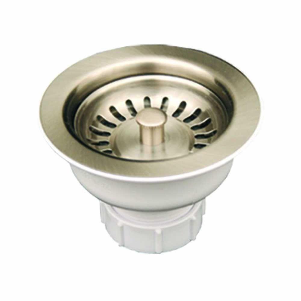 Whitehaus Collection 3 5 In Basket Strainer In Brushed Nickel