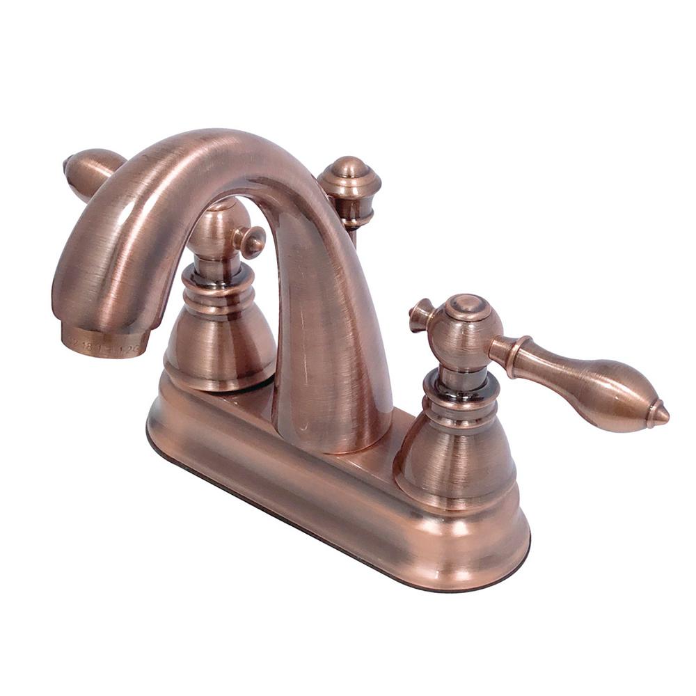 Kingston Brass Restoration 4 in. Centerset 2Handle Bathroom Faucet in