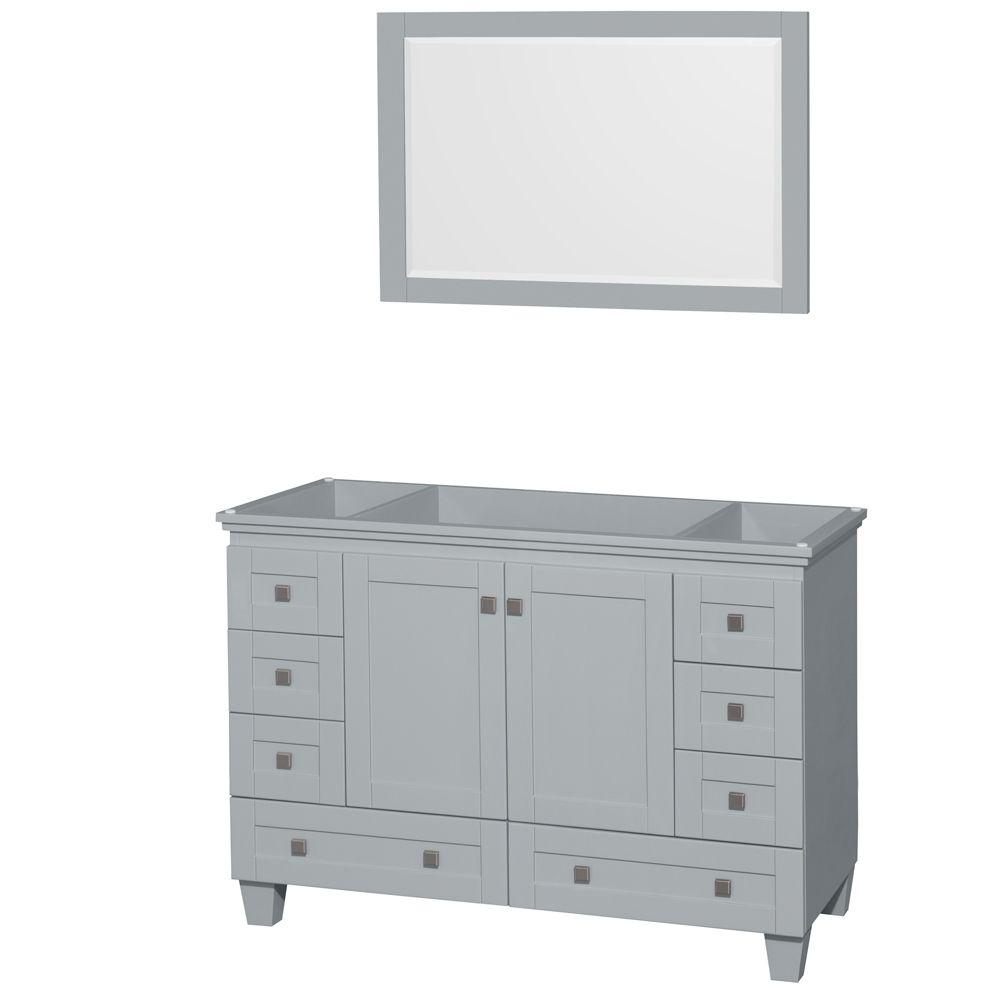 Wyndham Collection Acclaim 48 in. Vanity with Mirror in Oyster