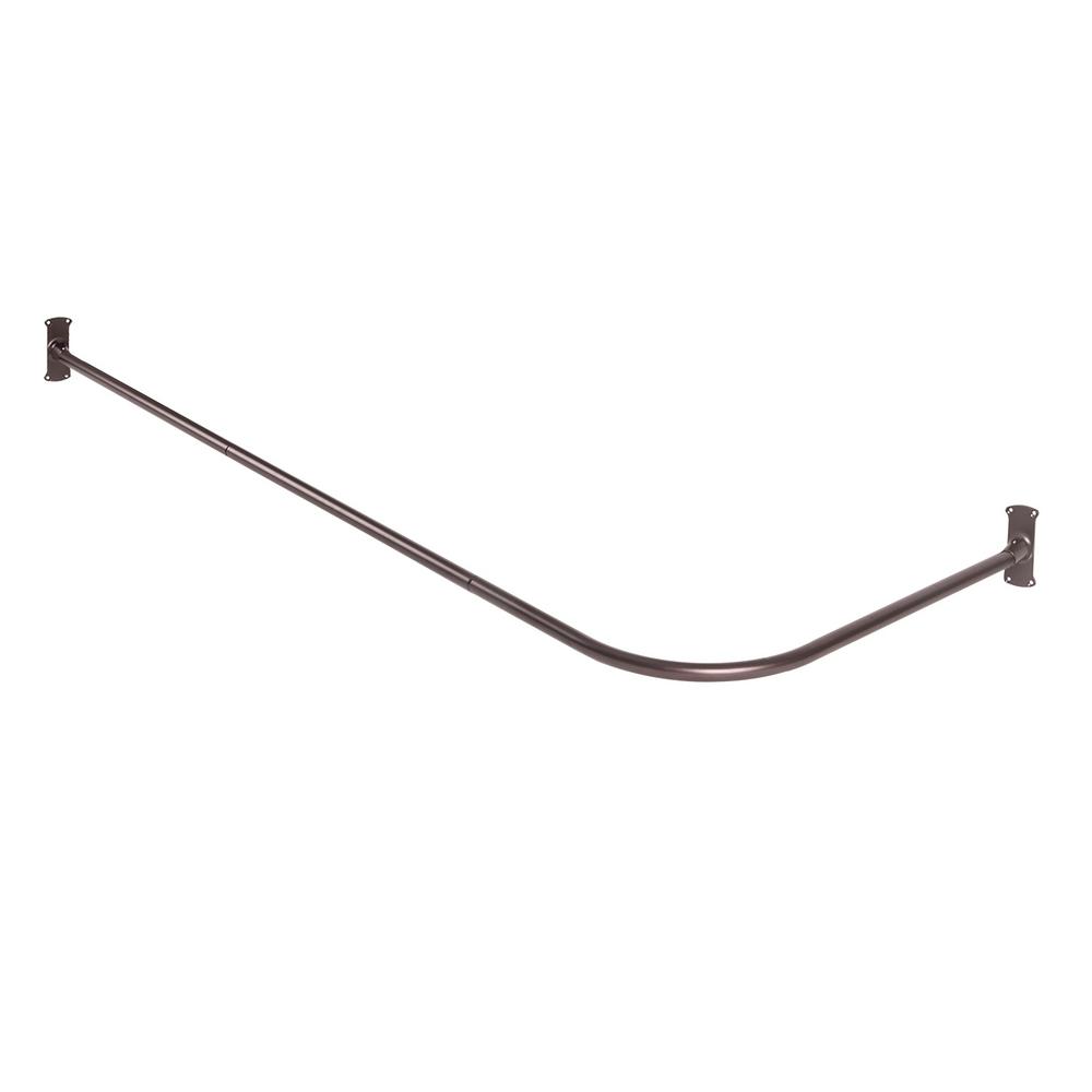Utopia Alley Utopia Alley Rustproof L Shaped Corner Shower Curtain