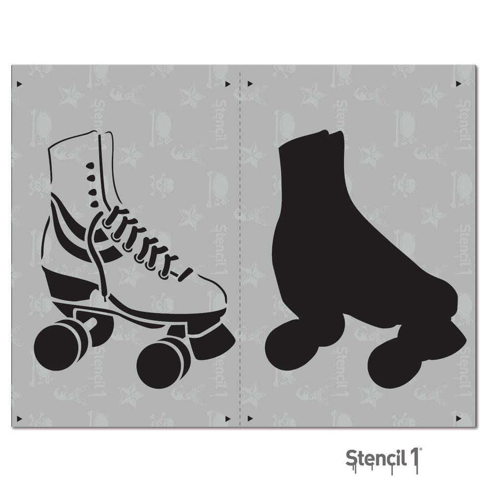 stencil1 roller skate 2 layer stencil s12l16 the home