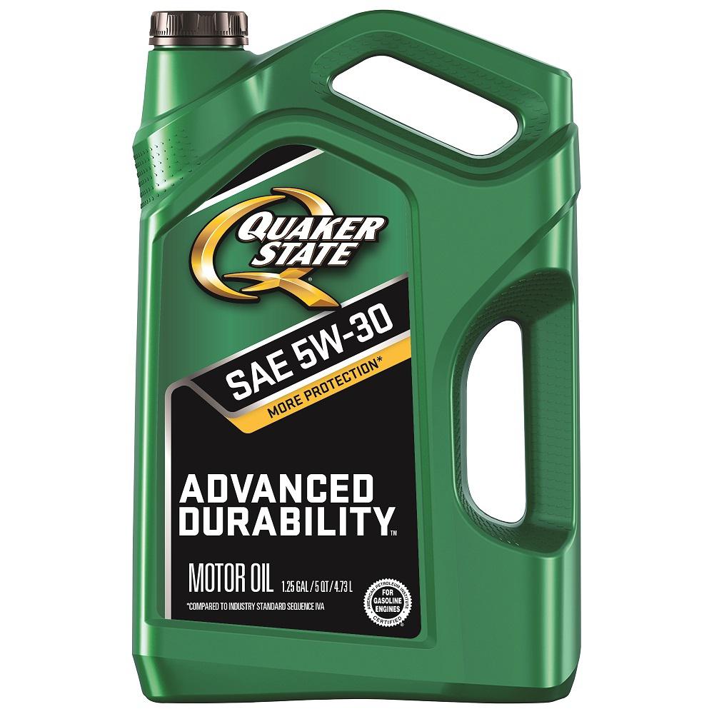 Quaker State 5 Qt Sae 5w 30 Advanced Durability Conventional Motor Oil The Home Depot