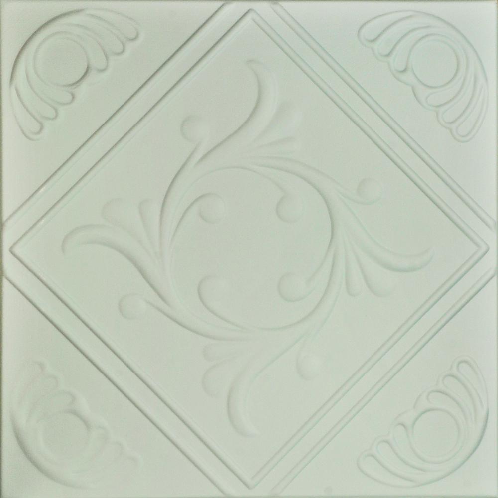 A La Maison Ceilings Diamond Wreath 1 6 Ft X Foam Glue Up A La Maison Ceilings Diamond Wreath 1 6 Ft X Foam Glue Up Ceiling Tile In Han Green