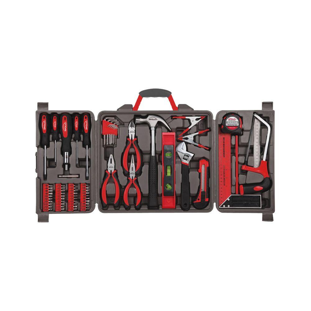 Apollo Household Tool Kit 71 Piece Dt0204 The Home Depot Household Tool Kit 71 Piece