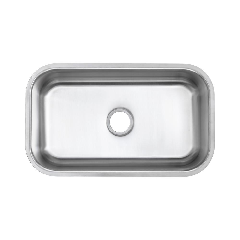 Glacier Bay Undermount 16 Gauge Stainless Steel 30 In 0