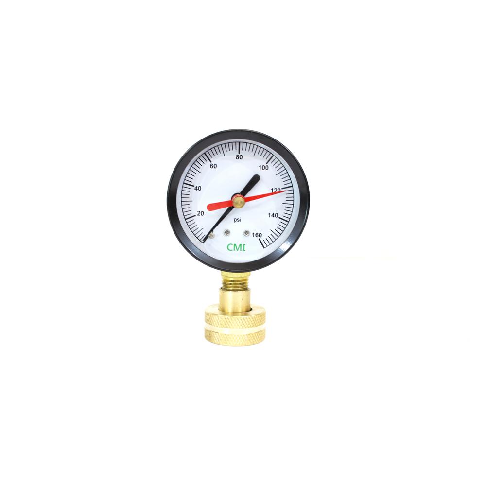 water pressure test gauge