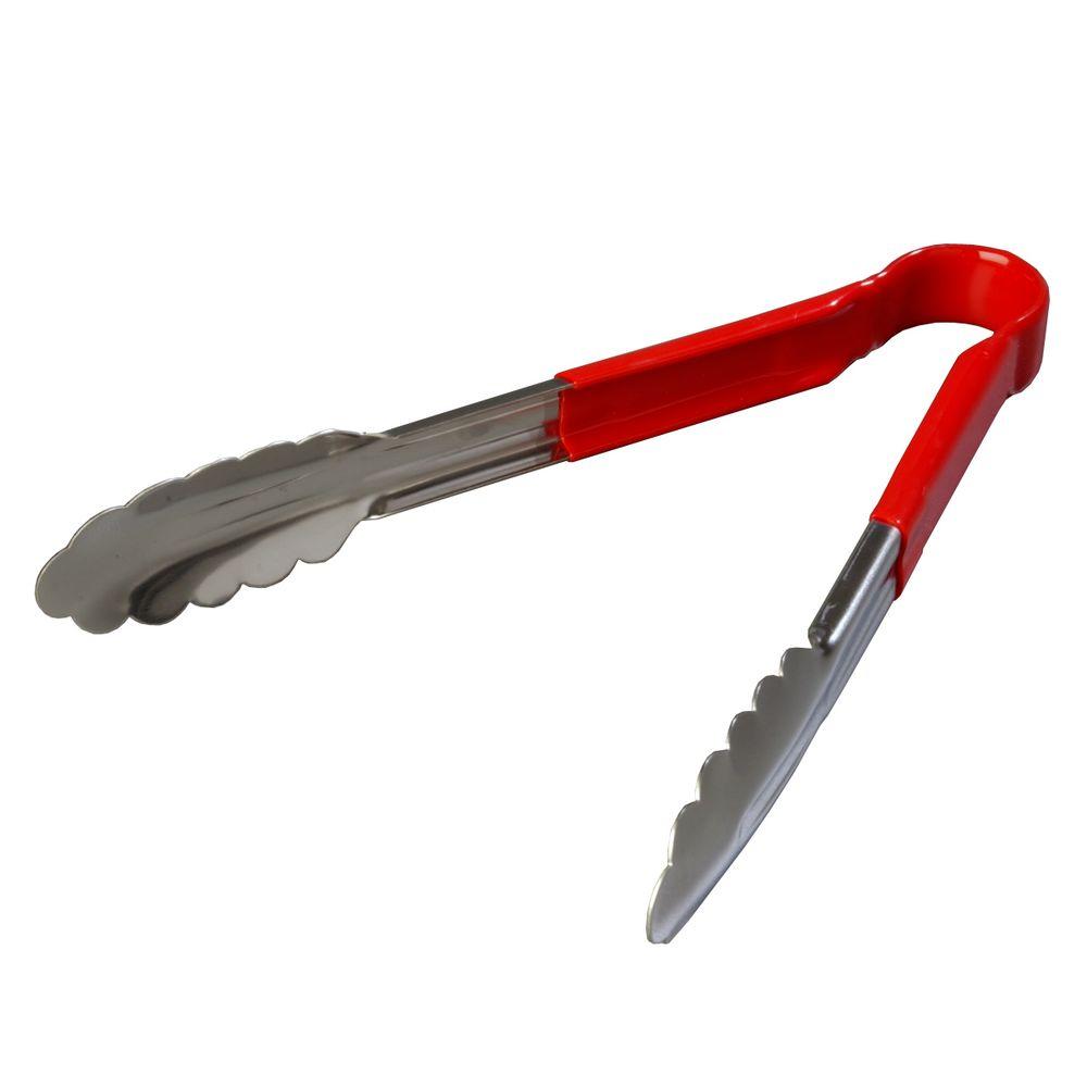 Carlisle DuraKool Stainless Steel Red Tongs Set of 1260756005 The