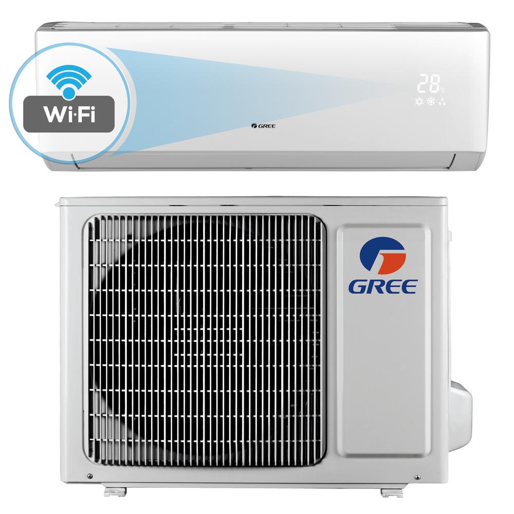 Gree Livo 12000 Btu 1 Ton Wi Fi Programmable Ductless Mini Split Air Conditioner With Inverter 8904