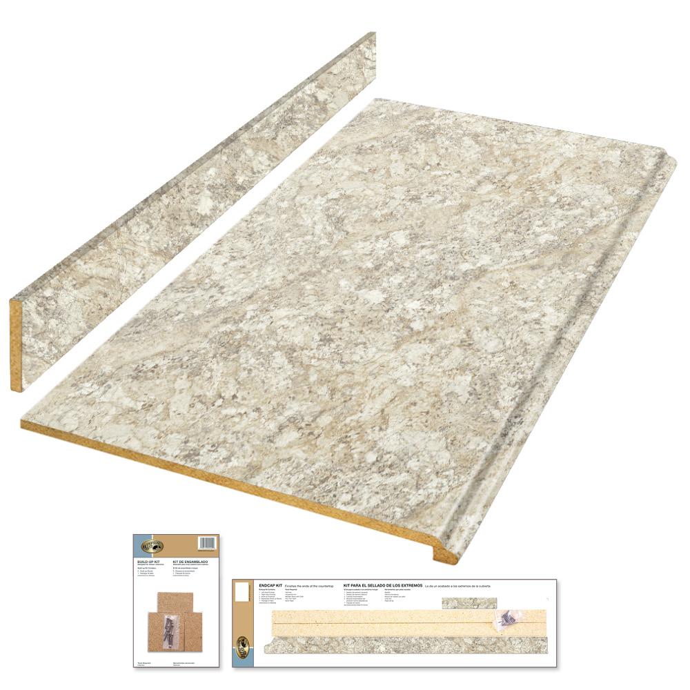 Hampton Bay 8 Ft Laminate Countertop Kit In Spring Carnival With Hampton Bay 8 Ft Laminate Countertop Kit In Spring Carnival With Premium Quarry Finish And