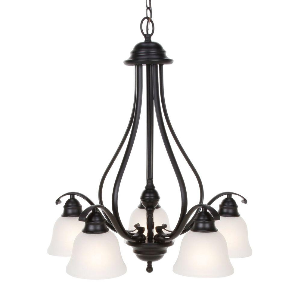 Maxim Lighting Linda 5 Light Black Chandelier 11815icbk The Home Depot Maxim Lighting Linda 5 Light Black Chandelier