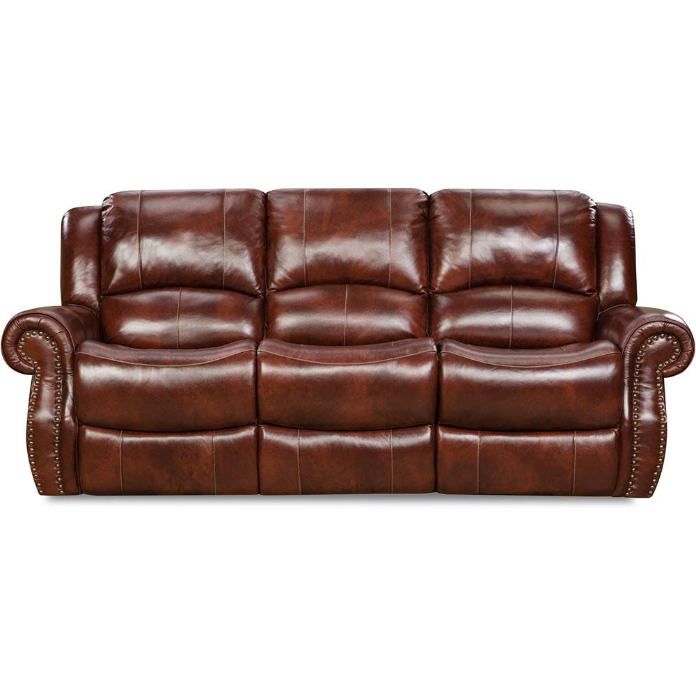 Cambridge Oxblood Telluride Leather Double Reclining Sofa 98528drs Cambridge Oxblood Telluride Leather