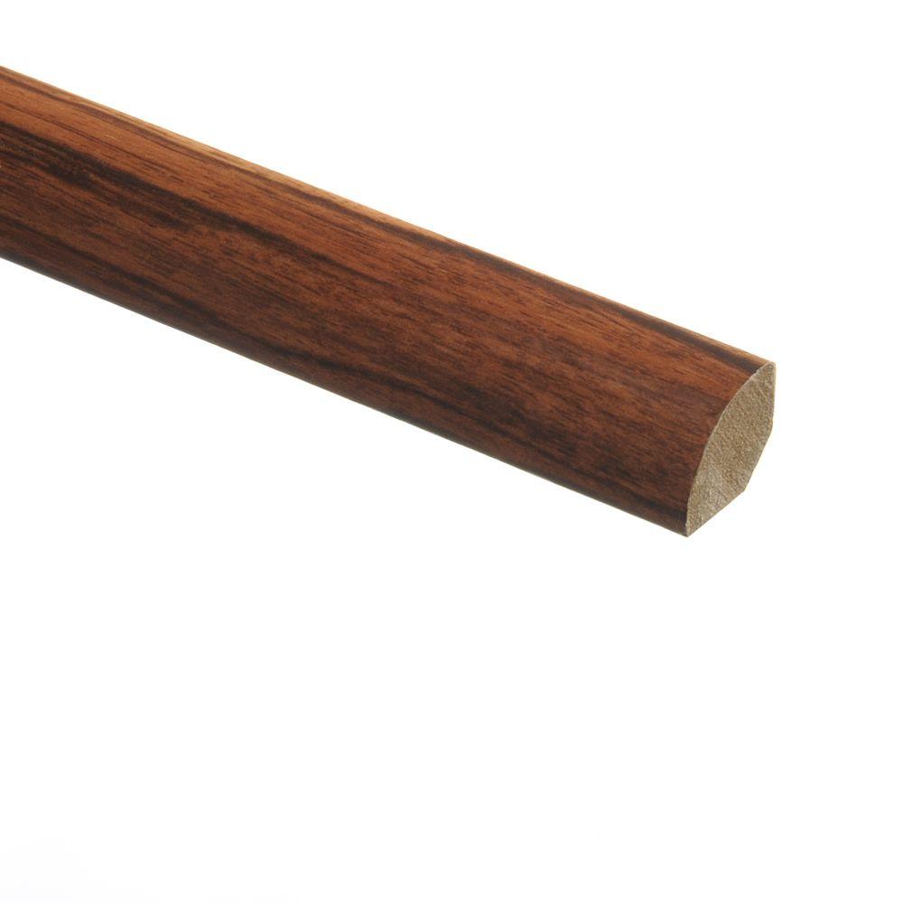 Zamma Rosewood 5/8 in. Thick x 3/4 in. Wide x 94 in. Length Vinyl Quarter Round Molding