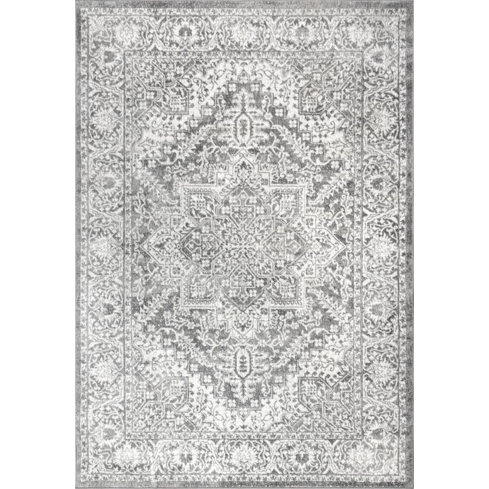 Jonathan Y Modern Persian Vintage Medallion Light Grey 3 Ft X 5 Area Rug