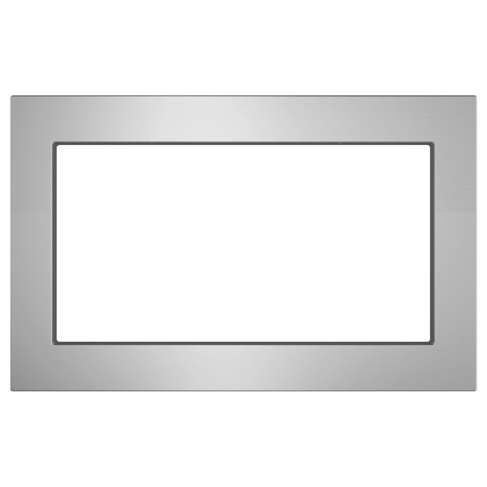 Microwave Parts Kitchen Liance The Home Depot 30 In Optional Built Trim Kit Stainless Steel