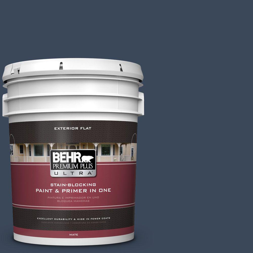 BEHR Premium Plus Ultra 5gal. M5007 Very Navy Flat BEHR Premium Plus Ultra 5gal. M5007 Very Navy Flat