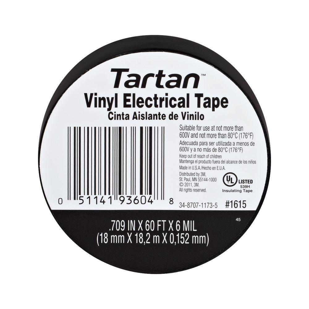 3M 0.70 inch x 60 ft. x 6 mm. Electrical Tape (10-Pack) (Case of 10) by 3M