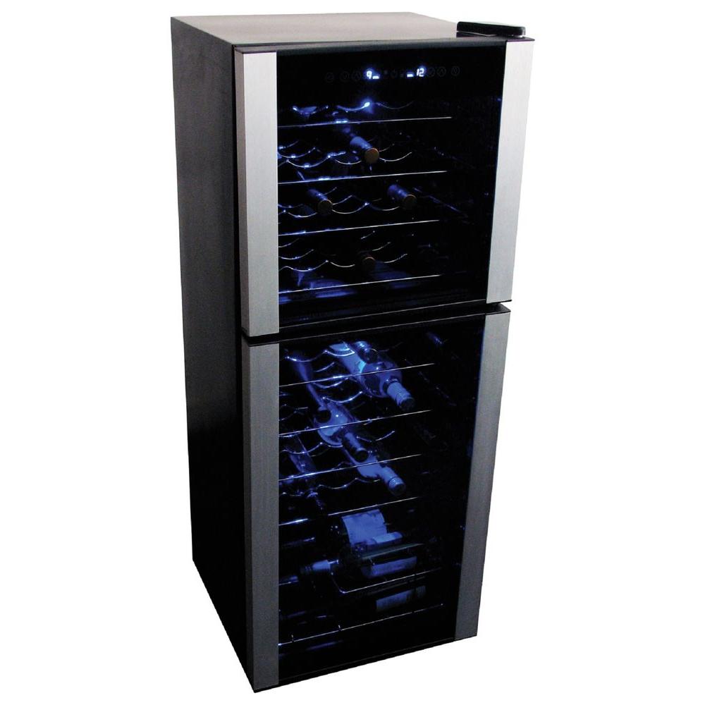 Koolatron 45Bottle Dual Zone Wine CellarWc45 The Home Depot