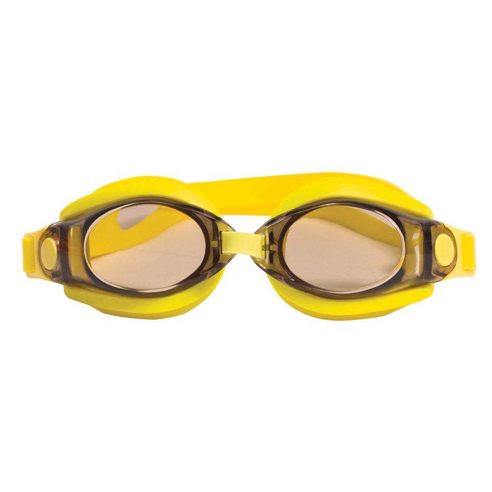 yellow swim goggles