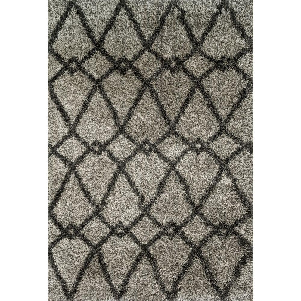 Loloi Rugs Cosma Lifestyle Collection Grey/Charcoal 5 ft. 2 in. x 7 ft. 7 in. Area Rug