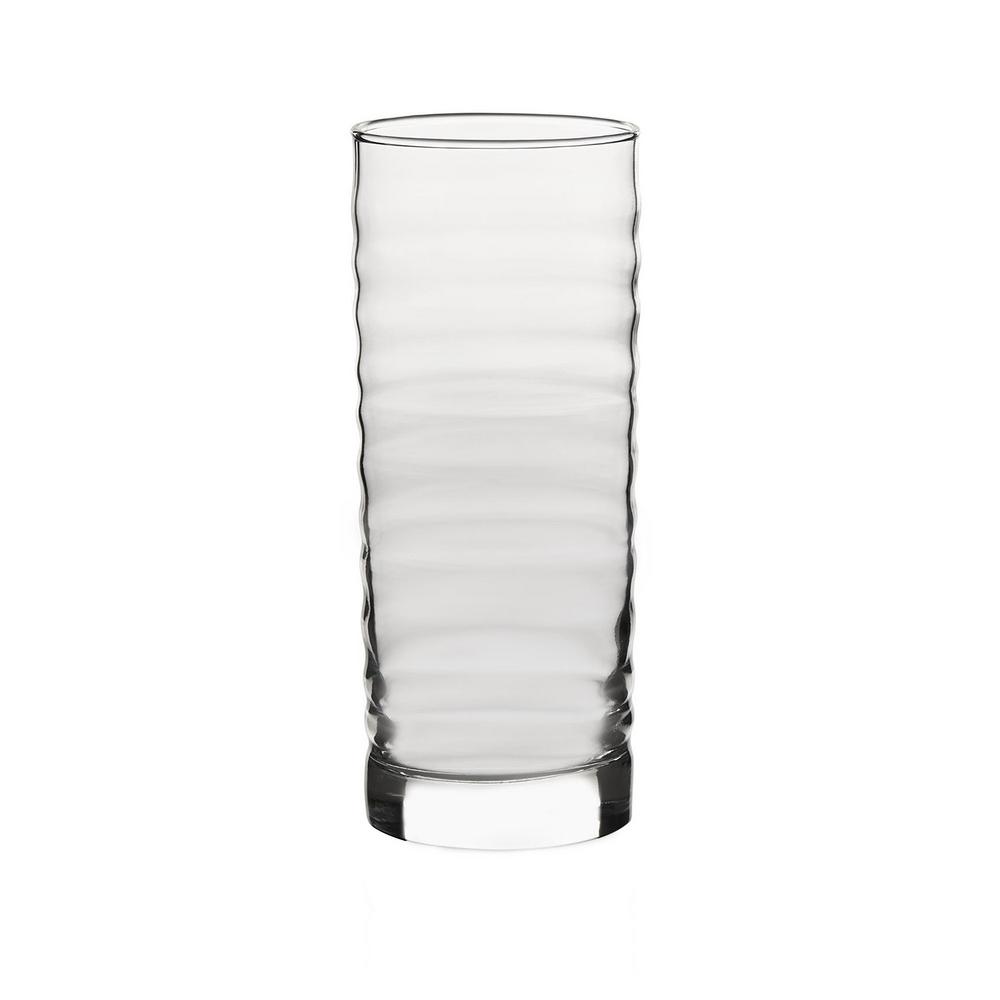 Libbey Pueblo 16 Piece Clear Glass Drinkware Set 56741 The Home Depot