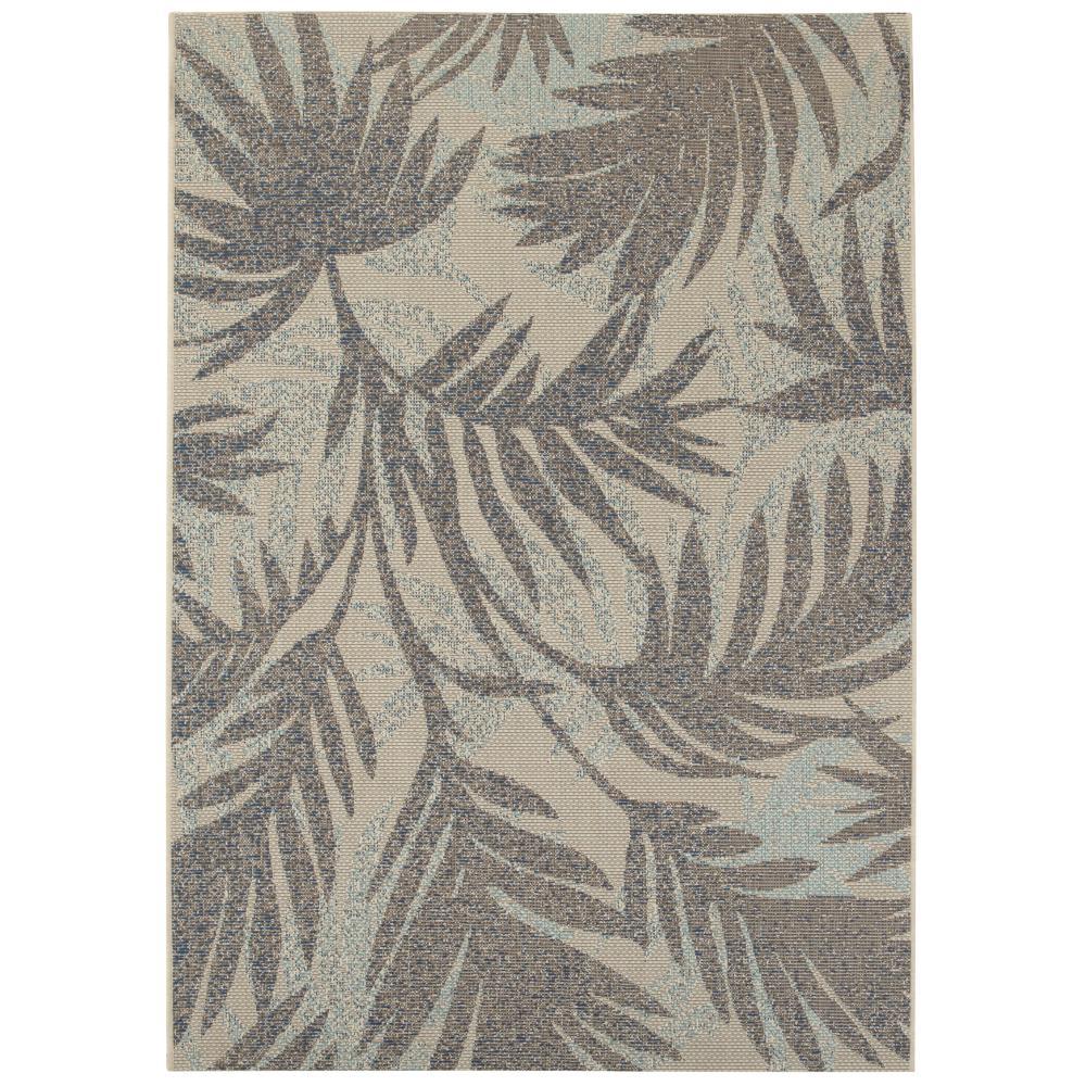 Home Decorators Collection Seafarer Teal 6 ft. x 9 ft. Indoor/Outdoor