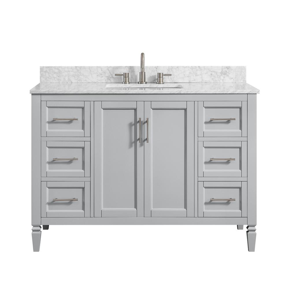 Home Decorators Collection Stockham 49 in. W x 22 in. D Bath Vanity in ...