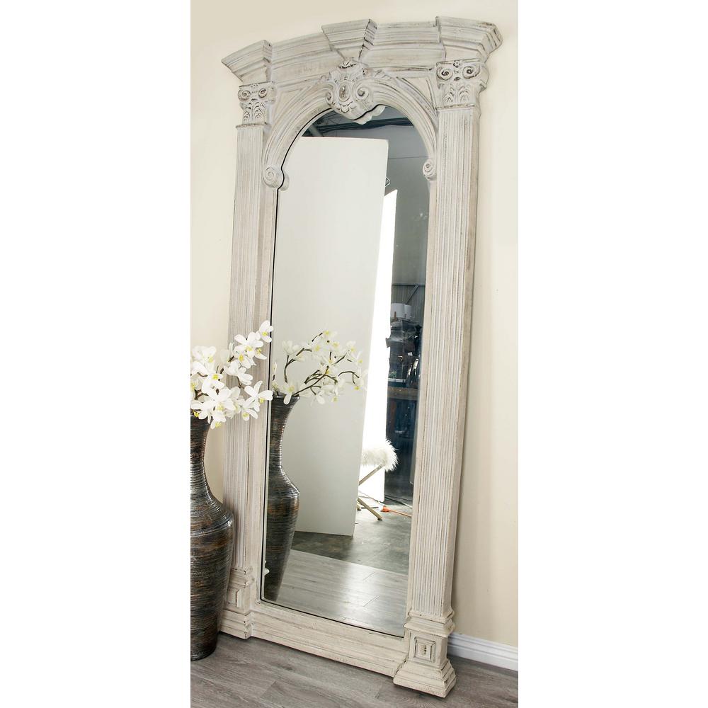 83 In X 27 Arched Scrollwork Framed Wall Mirror