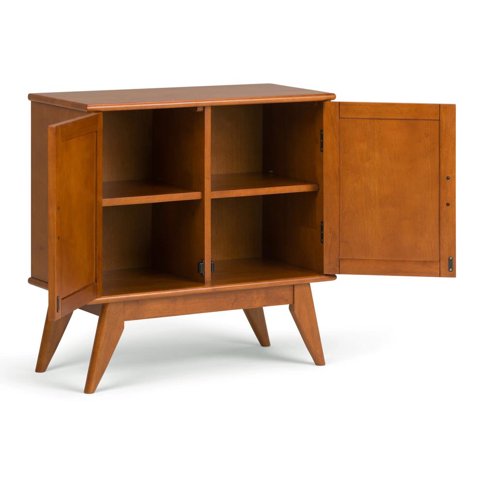 Simpli Home Draper Solid Hardwood 32 In Wide Mid Century Modern