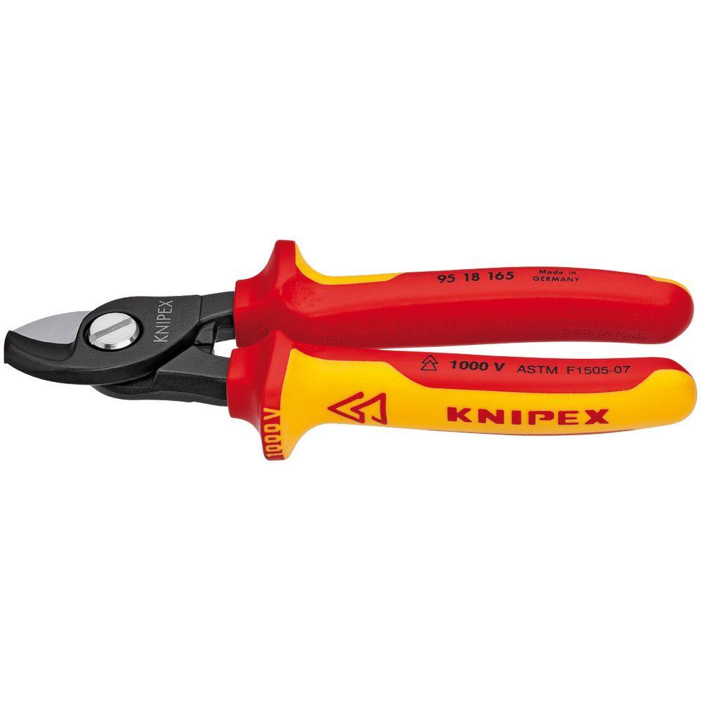 KNIPEX 61/2 in. Insulated Cable Cutters95 18 165 US The Home Depot