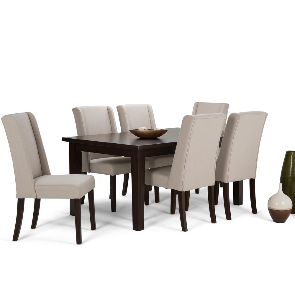 Simpli Home Sotheby 7 Piece Natural Dining Set Axcds7sb Nl The Simpli Home Sotheby 7 Piece Natural Dining Set