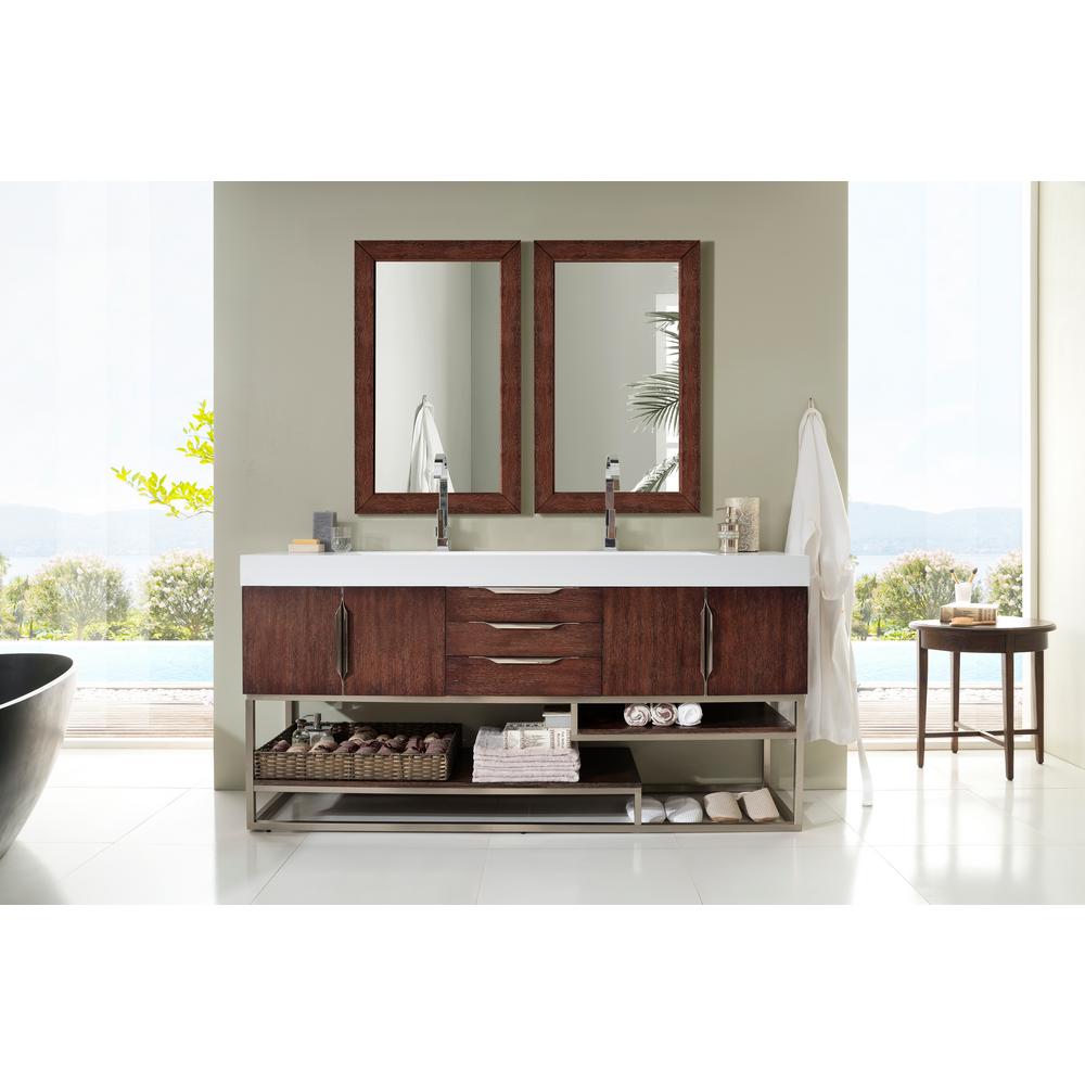 James Martin Vanities Columbia 29 In X 42 In H Framed Wall Mirror In Coffee Oak 388 M29 Cfo The Home Depot