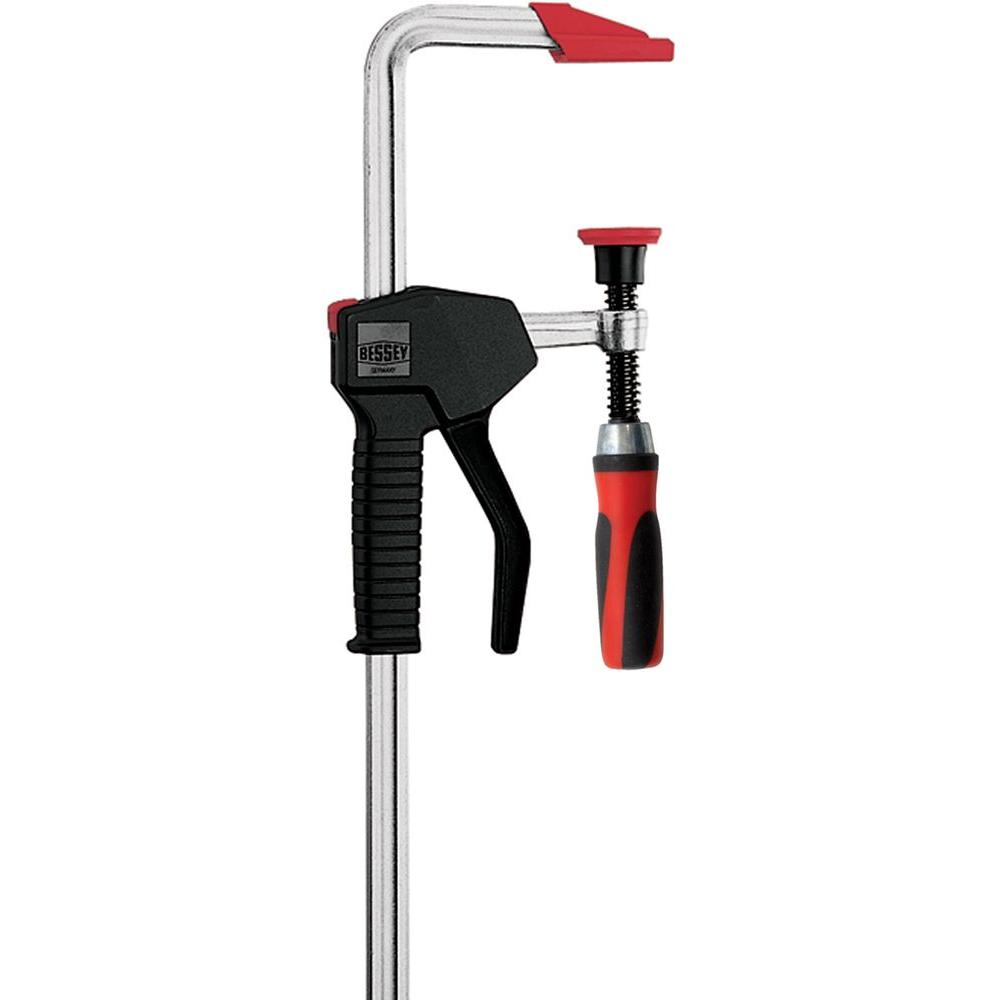 BESSEY 12 in. Capacity 4 in. Throat Depth Industrial 1Handed Clamp
