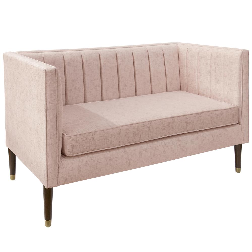 Tufted Pink Fabric Sofas Loveseats Living Room Furniture Click Blush Settee
