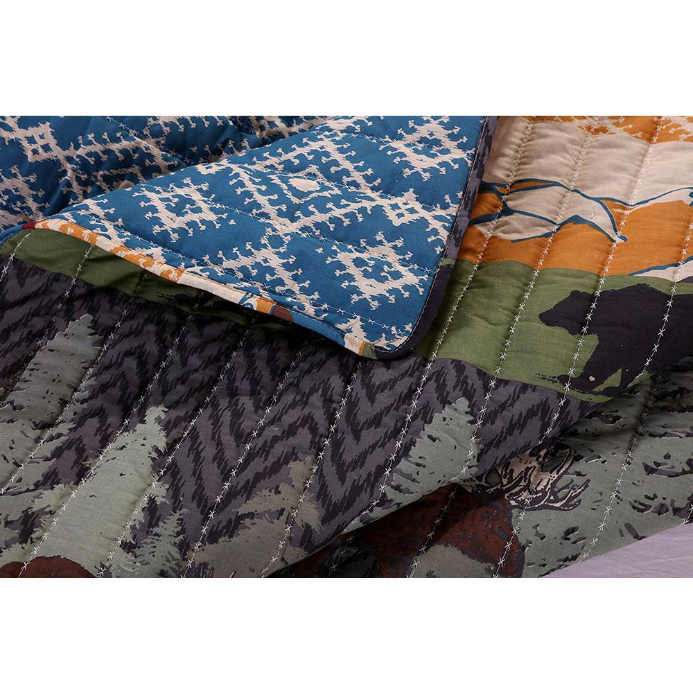 Greenland Home Fashions Black Bear Lodge 3 Piece Multicolored