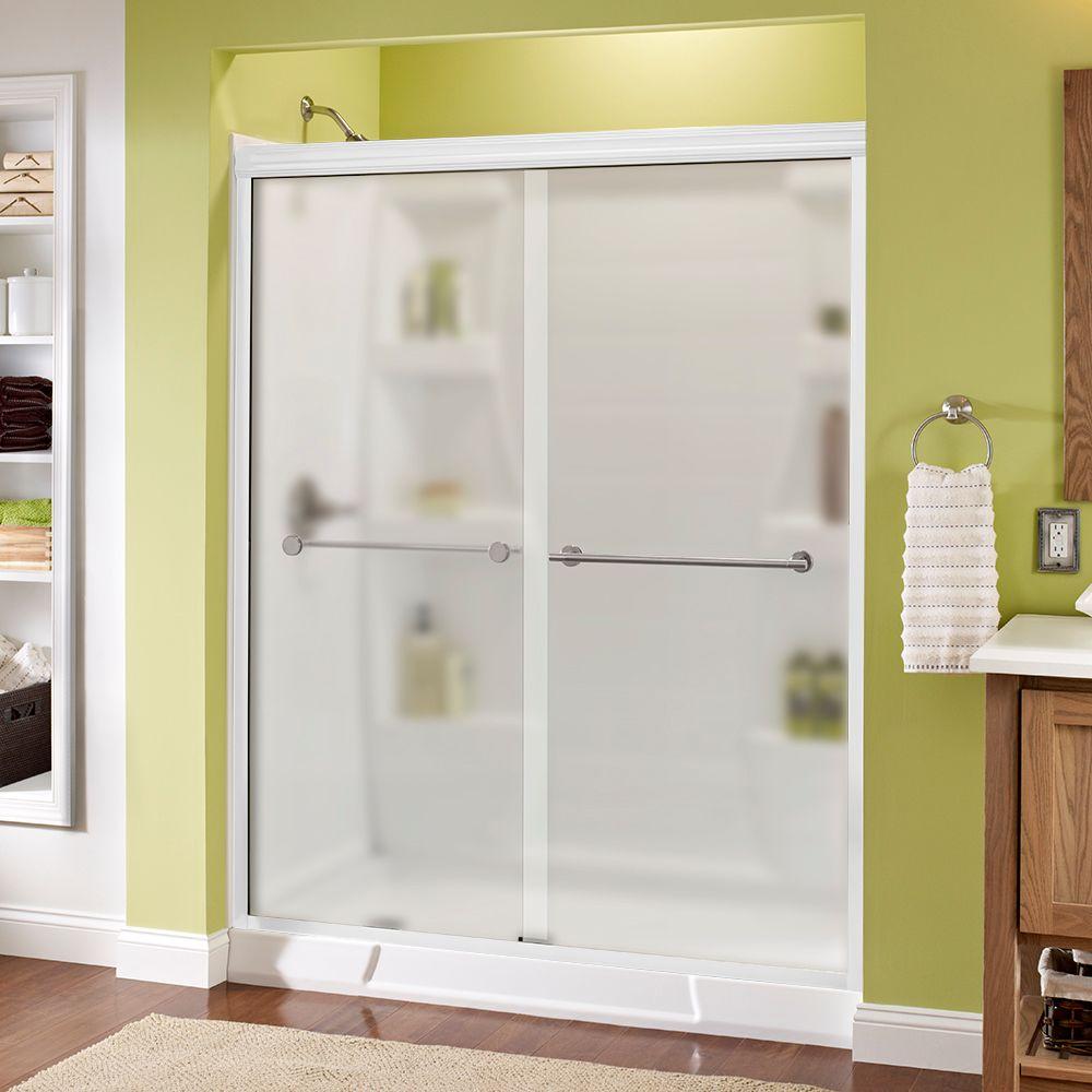 Delta Silverton 60 In. X 70 In. Semi-Frameless Sliding Shower Door In ...