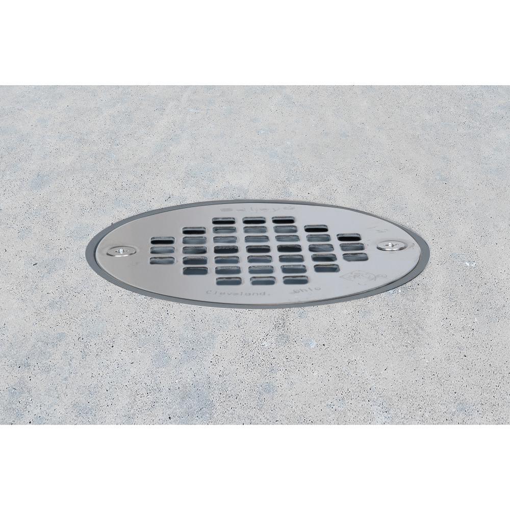 vouruna 4-Inch Screw-In Shower Strainer Drain Cover Replacement Floor Strainer antique brass