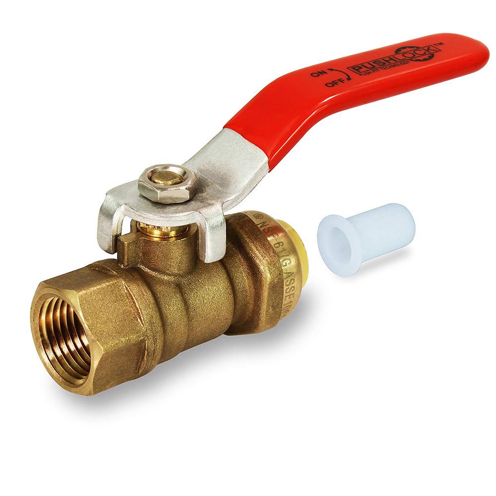 The Plumber&rsquo;s Choice 3/4 in. Push x Female Full Port Ball Valve Water